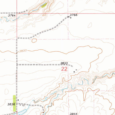 United States Geological Survey Leiberg Coulee, MT (1978, 24000-Scale) digital map