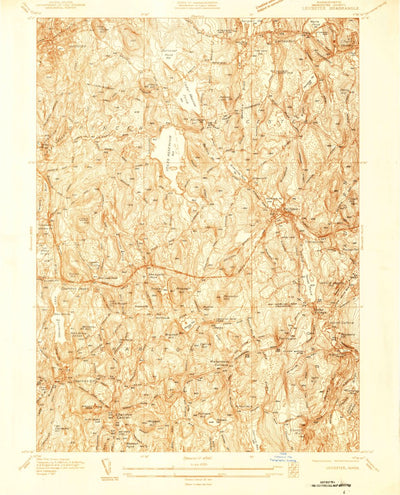 United States Geological Survey Leicester, MA (1937, 24000-Scale) digital map