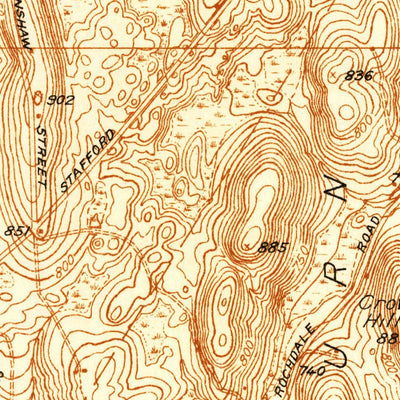United States Geological Survey Leicester, MA (1937, 24000-Scale) digital map