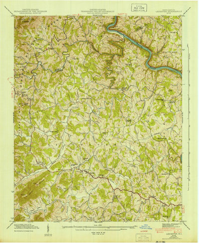 United States Geological Survey Leicester, NC (1943, 24000-Scale) digital map
