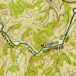 United States Geological Survey Leicester, NC (1943, 24000-Scale) digital map