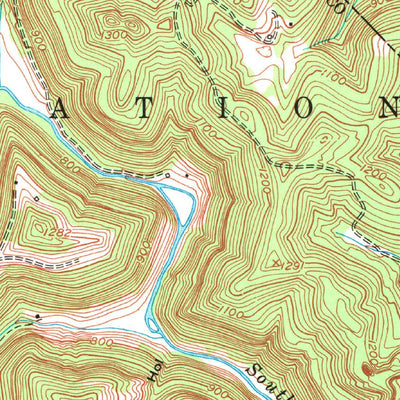 United States Geological Survey Leighton, KY (1952, 24000-Scale) digital map
