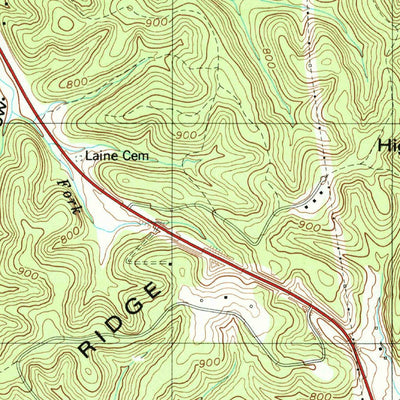 United States Geological Survey Leipers Fork, TN (1981, 24000-Scale) digital map