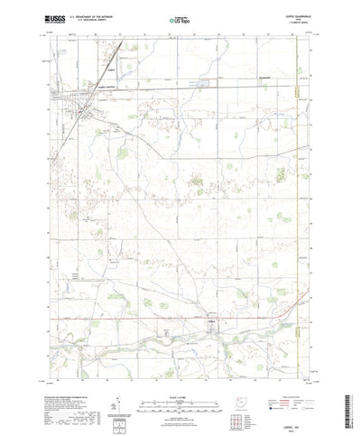 United States Geological Survey Leipsic, OH (2023, 24000-Scale) digital map