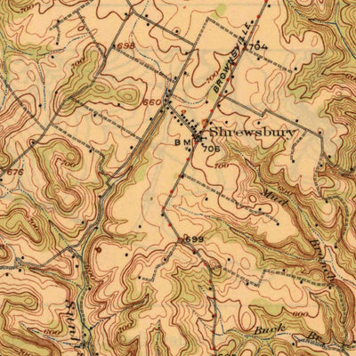 United States Geological Survey Leitchfield, KY (1925, 62500-Scale) digital map