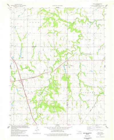 United States Geological Survey Lela, OK (1978, 24000-Scale) digital map