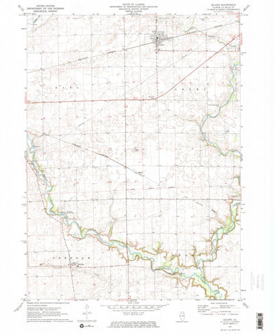 United States Geological Survey Leland, IL (1971, 24000-Scale) digital map