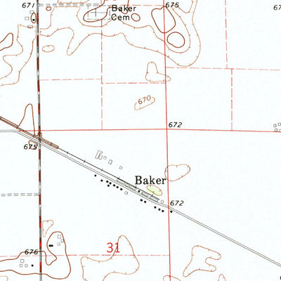 United States Geological Survey Leland, IL (1971, 24000-Scale) digital map