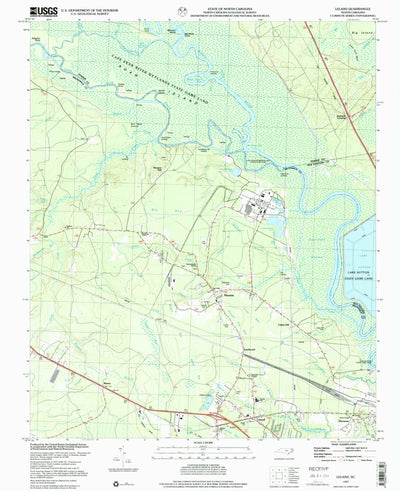 United States Geological Survey Leland, NC (1997, 24000-Scale) digital map