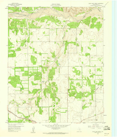 United States Geological Survey Lelia Lake Creek, TX (1959, 24000-Scale) digital map