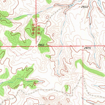 United States Geological Survey Lelig Coulee, MT (1967, 24000-Scale) digital map