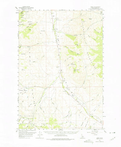 United States Geological Survey Lemhi, ID (1956, 62500-Scale) digital map