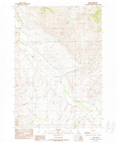 United States Geological Survey Lemhi, ID (1989, 24000-Scale) digital map