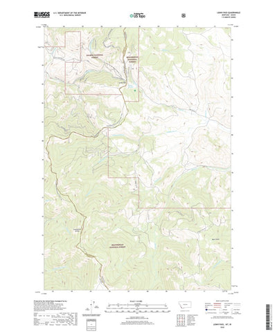 United States Geological Survey Lemhi Pass, MT (2020, 24000-Scale) digital map