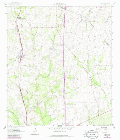 United States Geological Survey Leming, TX (1964, 24000-Scale) digital map