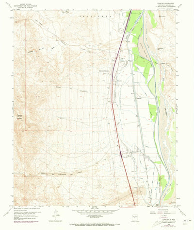 United States Geological Survey Lemitar, NM (1959, 24000-Scale) digital map