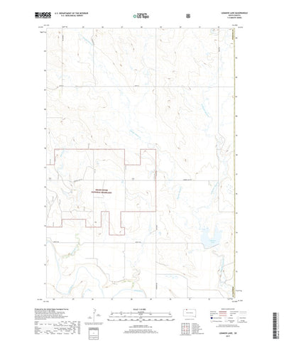 United States Geological Survey Lemmon Lake, SD (2017, 24000-Scale) digital map