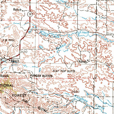 United States Geological Survey Lemmon, SD-ND (1954, 250000-Scale) digital map