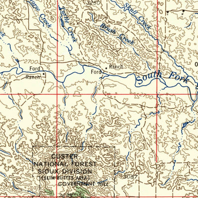 United States Geological Survey Lemmon, SD-ND (1957, 250000-Scale) digital map