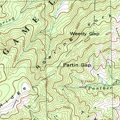 United States Geological Survey Lemon Gap, NC-TN (1997, 24000-Scale) digital map
