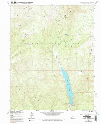 United States Geological Survey Lemon Reservoir, CO (1964, 24000-Scale) digital map
