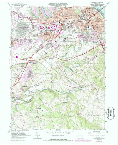 United States Geological Survey Lemoyne, PA (1963, 24000-Scale) digital map