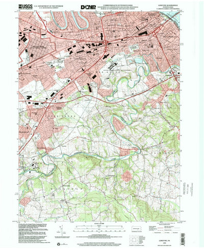 United States Geological Survey Lemoyne, PA (1999, 24000-Scale) digital map