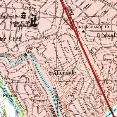 United States Geological Survey Lemoyne, PA (1999, 24000-Scale) digital map