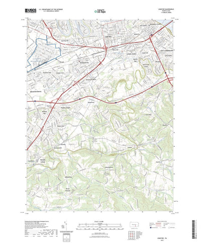 United States Geological Survey Lemoyne, PA (2023, 24000-Scale) digital map