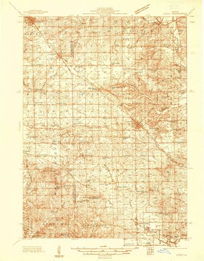 United States Geological Survey Lena, IL (1937, 48000-Scale) digital map