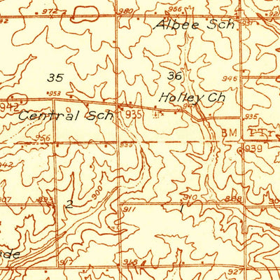 United States Geological Survey Lena, IL (1937, 48000-Scale) digital map