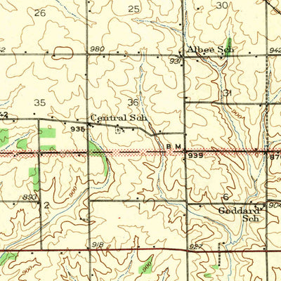 United States Geological Survey Lena, IL (1943, 62500-Scale) digital map