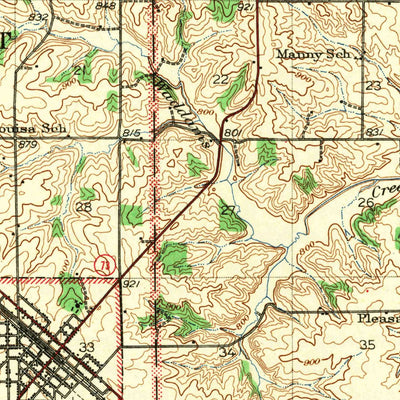 United States Geological Survey Lena, IL (1943, 62500-Scale) digital map