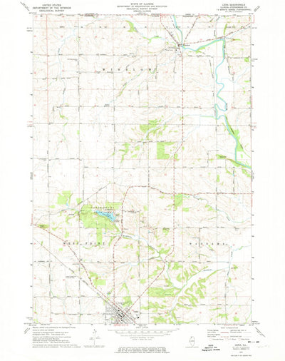 United States Geological Survey Lena, IL (1971, 24000-Scale) digital map