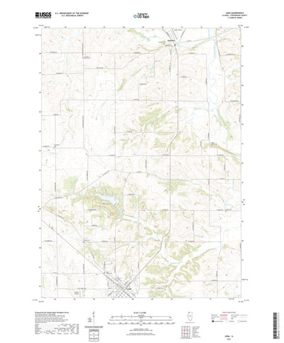 United States Geological Survey Lena, IL (2021, 24000-Scale) digital map
