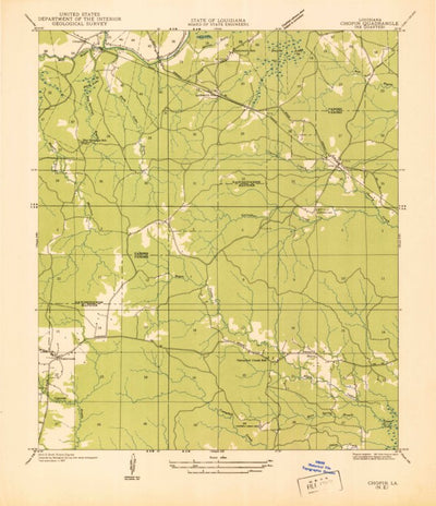 United States Geological Survey Lena, LA (1937, 31680-Scale) digital map