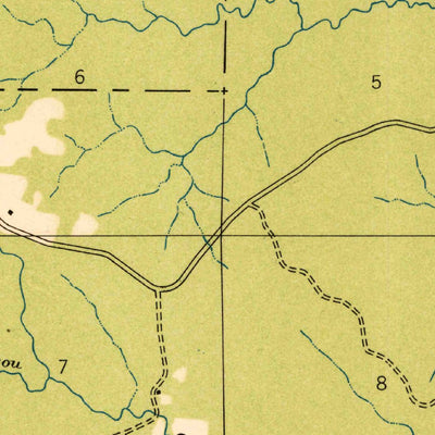 United States Geological Survey Lena, LA (1937, 31680-Scale) digital map