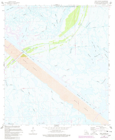 United States Geological Survey Lena Lagoon, LA (1968, 24000-Scale) digital map