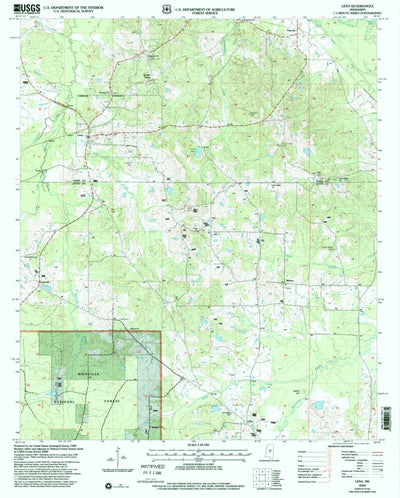 United States Geological Survey Lena, MS (2000, 24000-Scale) digital map
