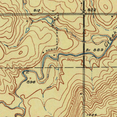 United States Geological Survey Lenexa, KS (1935, 24000-Scale) digital map
