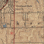 United States Geological Survey Lenexa, KS (1943, 31680-Scale) digital map