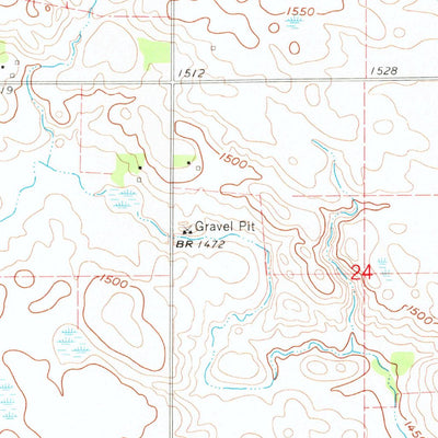 United States Geological Survey Lennox NW, SD (1962, 24000-Scale) digital map