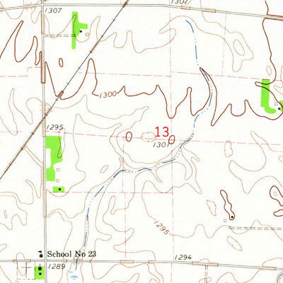 United States Geological Survey Lennox, SD (1964, 24000-Scale) digital map