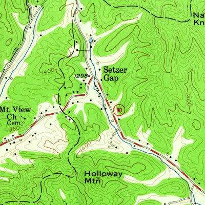 United States Geological Survey Lenoir, NC (1956, 24000-Scale) digital map