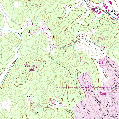 United States Geological Survey Lenoir, NC (1993, 24000-Scale) digital map
