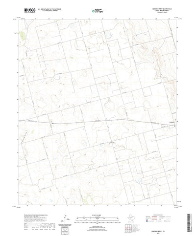 United States Geological Survey Lenorah West, TX (2022, 24000-Scale) digital map