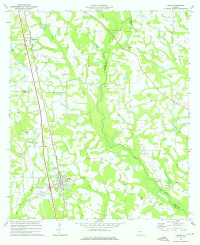 United States Geological Survey Lenox, GA (1973, 24000-Scale) digital map