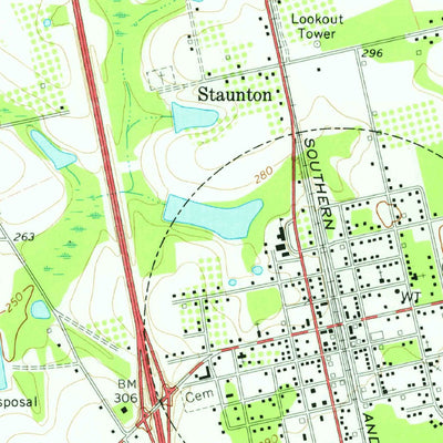 United States Geological Survey Lenox, GA (1973, 24000-Scale) digital map