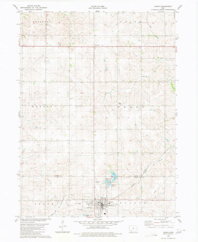 United States Geological Survey Lenox, IA (1980, 24000-Scale) digital map