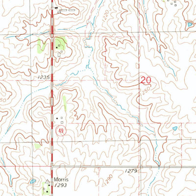 United States Geological Survey Lenox, IA (1980, 24000-Scale) digital map